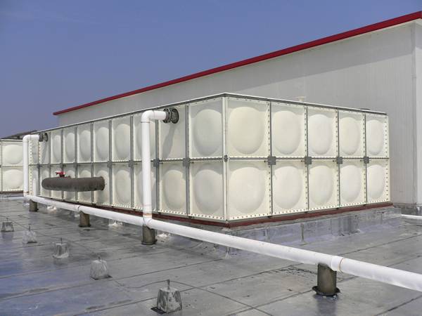 SMC water tanks are installed in the factory.